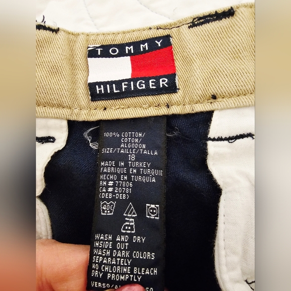 Tommy Hilfiger Vintage Y2K 2002 Navy Cotton Pants Boys Size 18 - Picture 2 of 8